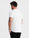 Ombre Clothing Herren klassisches Baumwoll-T-Shirt BASIC - weiß