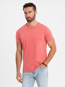 Ombre Clothing Herren klassisches Baumwoll-T-Shirt BASIC - koralle