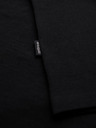 Ombre Clothing Herren klassisches Baumwoll-T-Shirt BASIC mit Ausschnitt - schwarz
