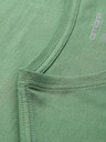Ombre Clothing Klassisches Herren-Baumwoll-T-Shirt BASIC mit V-Ausschnitt - grün