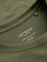 Ombre Clothing Herren klassisches Baumwoll-T-Shirt BASIC - khaki