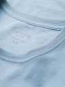 Ombre Clothing Herren klassisches Baumwoll-T-Shirt BASIC - hellblau