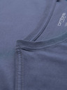 Ombre Clothing Herren klassisches Baumwoll-T-Shirt BASIC - Jeans-Blau