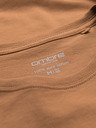 Ombre Clothing BASIC Herren klassisches Baumwoll-T-Shirt - braun