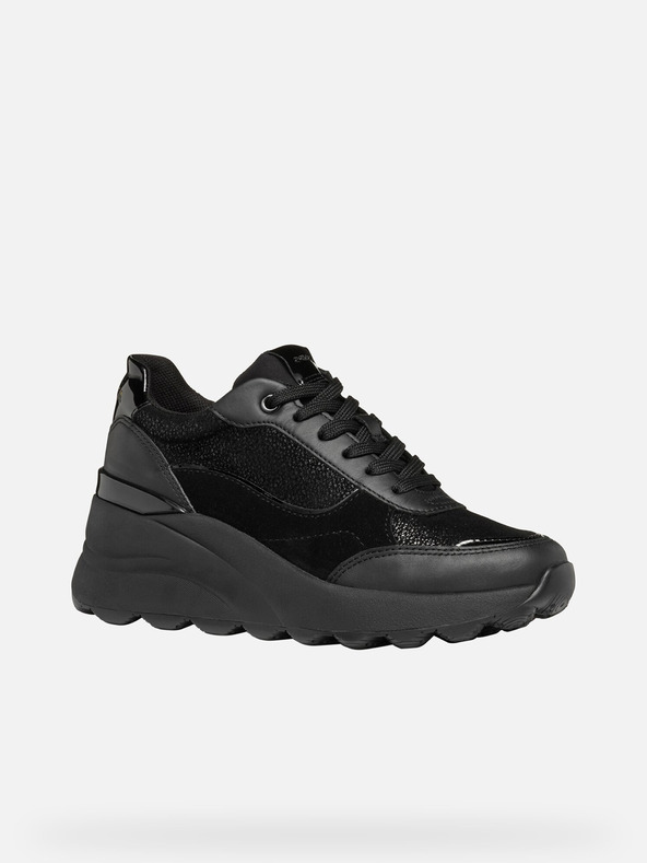 Geox Schwarze Damen-Sneaker Geox Spherica EC13