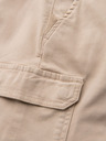 Ombre Clothing Herren Cargo-Shorts mit elastischem Bund - Beige