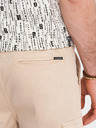 Ombre Clothing Herren Cargo-Shorts mit elastischem Bund - Beige