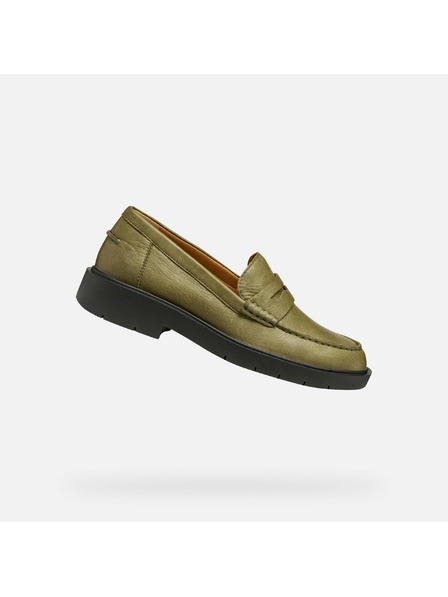 Geox Khaki Damen-Mokassins Geox Spherica EC-1