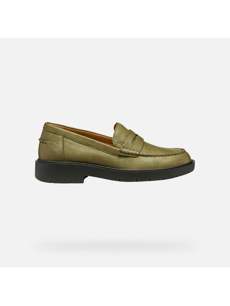 Geox Khaki Damen-Mokassins Geox Spherica EC-1