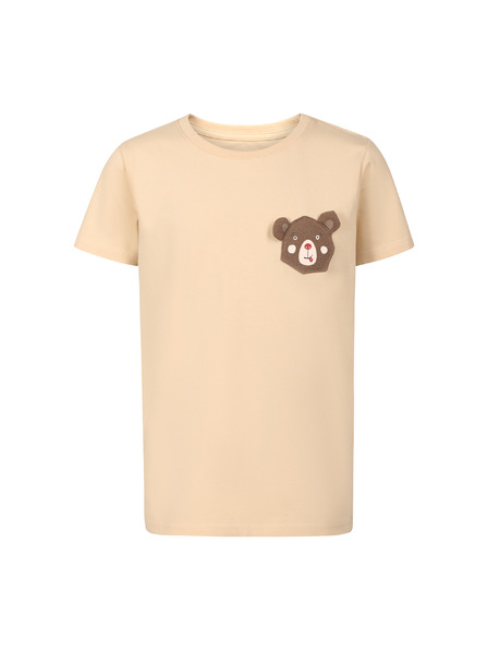 NAX Kinder-Baumwoll-T-Shirt nax NAX OMESO grieß