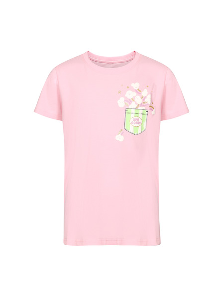 NAX Kinder-Baumwoll-T-Shirt nax NAX OMESO romantische rose