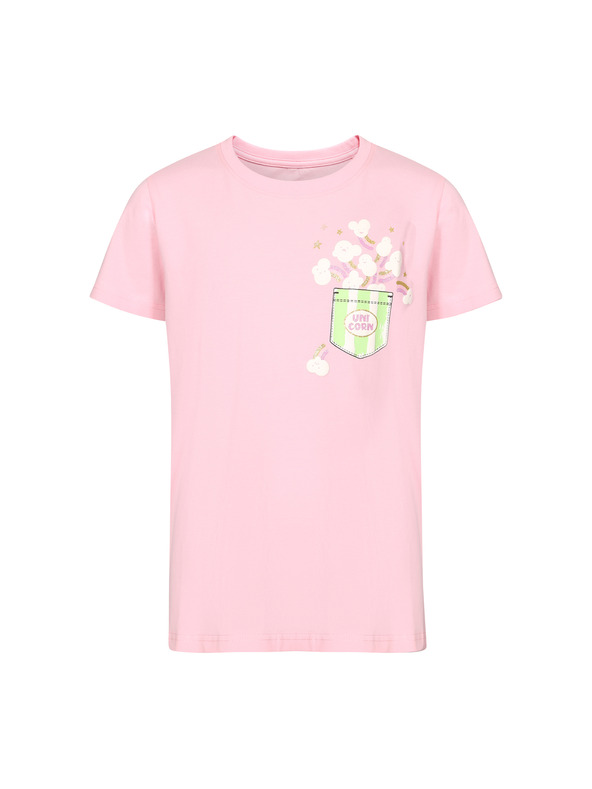 NAX Kinder-Baumwoll-T-Shirt nax NAX OMESO romantische rose