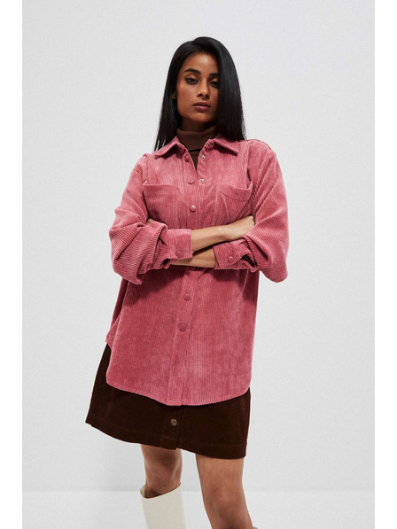 Moodo Rosa Damenbluse lang
