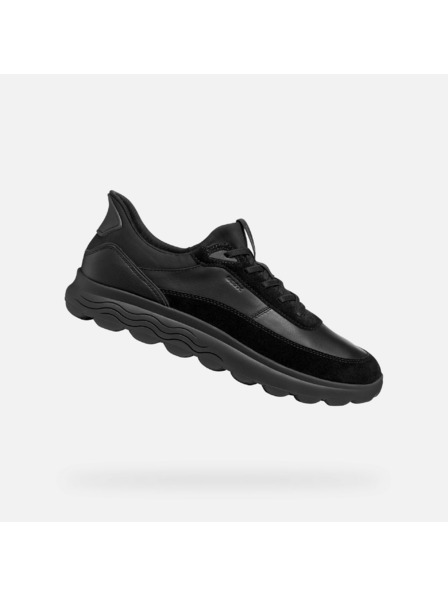 Geox Schwarze Herren-Turnschuhe Geox Spherica Plus