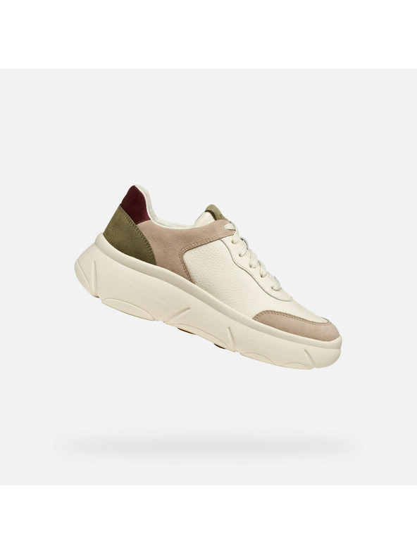 Geox Cremefarbene Damen-Sneaker Geox Nebula 2.0