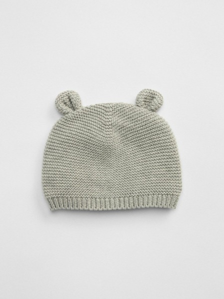 GAP Graue Kindermütze aus Bio-Baumwolle Brannan Bear Beanie GAP