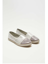 Moodo Silberne Espadrilles