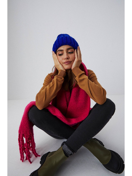 Moodo Blaue Strickmütze Moodo