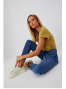 Moodo Blaue Paperbag-Jeans