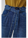 Moodo Blaue Paperbag-Jeans