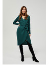 Moodo Petrolblaues Wickelkleid
