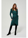 Moodo Petrolblaues Wickelkleid