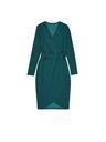 Moodo Petrolblaues Wickelkleid