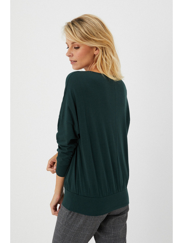 Moodo Baumwollbluse mit Strass-Steinen