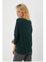 Moodo Baumwollbluse mit Strass-Steinen