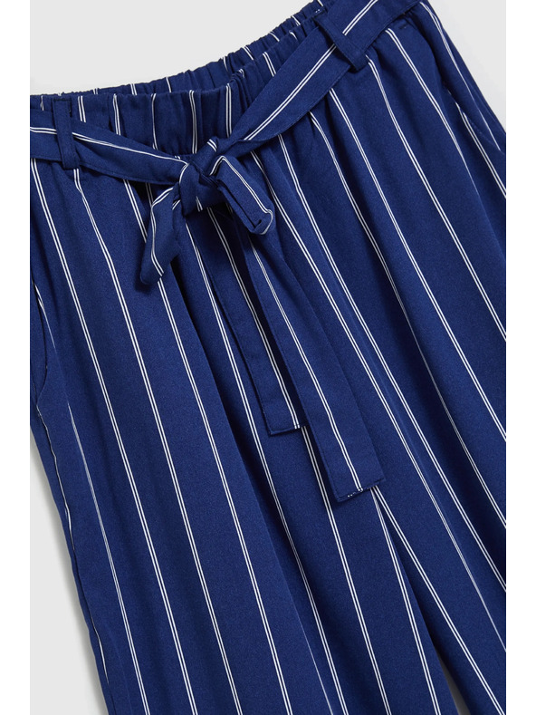 Moodo Dunkelblau gestreifte Hose