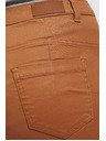 Moodo Braune Slim-Fit Hosen