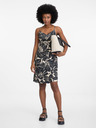 Orsay Schwarzes gemustertes kurzes Damenkleid ORSAY