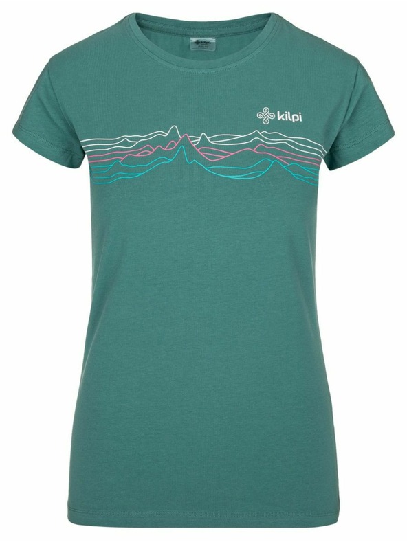 Kilpi Petrolfarbenes Damen-Baumwoll-T-Shirt Kilpi Toffees