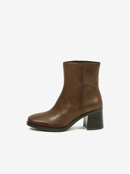 Ojju Braune Lederstiefeletten OJJU