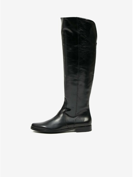 Ojju Schwarze Lederstiefel OJJU