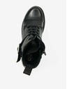 Ojju Schwarze Damenstiefeletten aus Leder OJJU