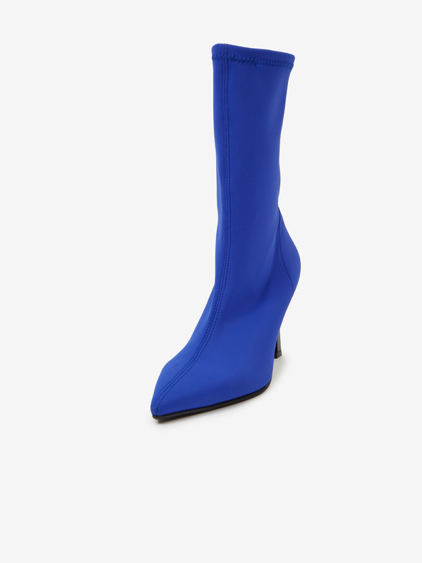 Ojju Blaue Damenstiefel mit Absatz OJJU