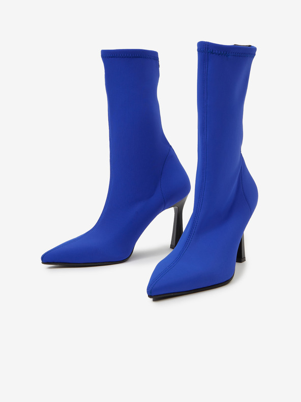 Ojju Blaue Damenstiefel mit Absatz OJJU
