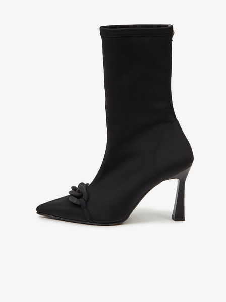 Ojju Schwarze Damenstiefel mit Absatz OJJU