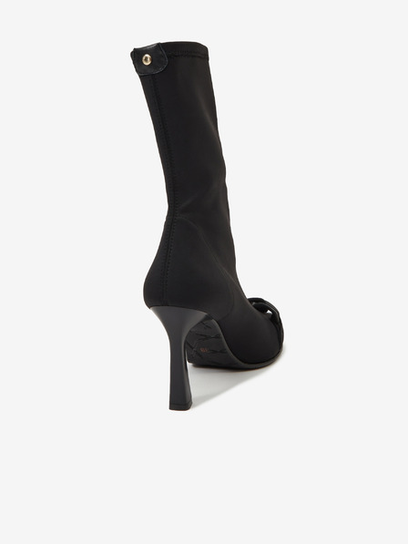 Ojju Schwarze Damenstiefel mit Absatz OJJU