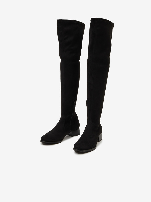 Ojju Schwarze Wildlederstiefel OJJU