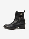 Ojju Schwarze Damenstiefeletten aus Leder OJJU