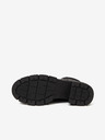 Ojju Schwarze Damenstiefeletten aus Leder OJJU