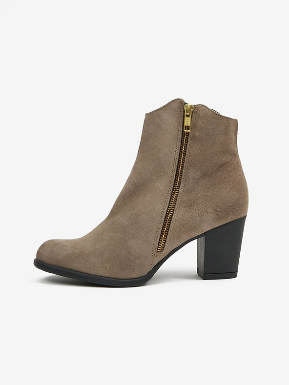 Ojju Graue Damenstiefel aus Wildleder OJJU