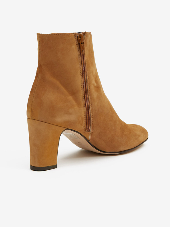 Ojju Braune Wildleder-Stiefeletten mit Absatz OJJU