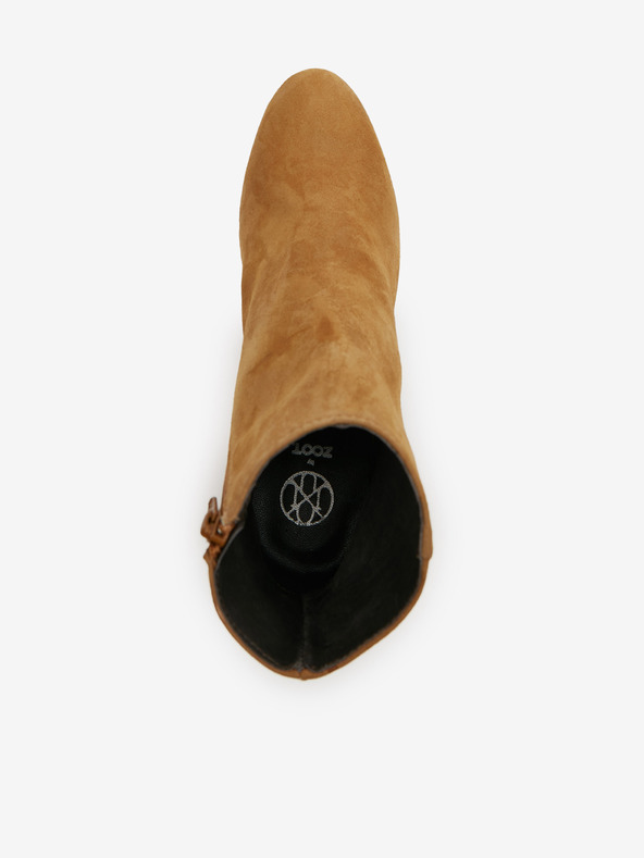 Ojju Braune Wildleder-Stiefeletten mit Absatz OJJU