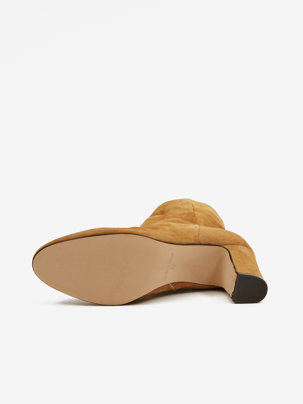 Ojju Braune Wildleder-Stiefeletten mit Absatz OJJU