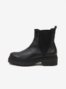 Ojju Schwarze Damenstiefeletten aus Leder OJJU