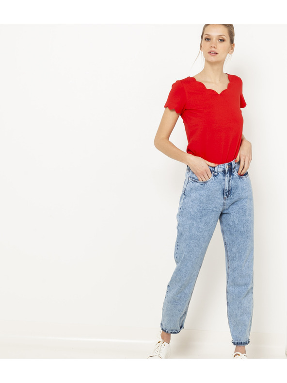 CAMAIEU Rotes Damen-T-Shirt