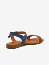 Ojju Dunkelblaue Damen-Sandalen aus Wildleder OJJU
